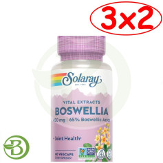 Solaray 3x2 Confezione Boswellia 450mg 60 Capsule Vegetali