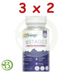 Solaray Mestrual Stages 24 Capsule Vegetali Confezione da 3x2