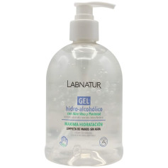 Labnatur Gel idroalcolico con Aloe Vera, dispenser da 500 ml