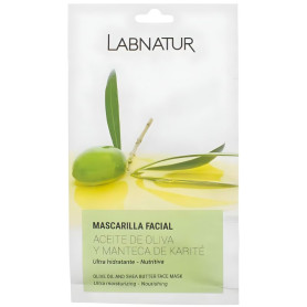 Maschera viso all&#39;olio d&#39;oliva e burro di karité 15 ml Labnatur