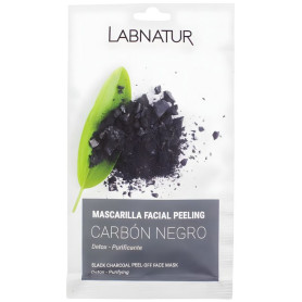 Maschera viso peeling al carbone nero 10 ml Labnatur