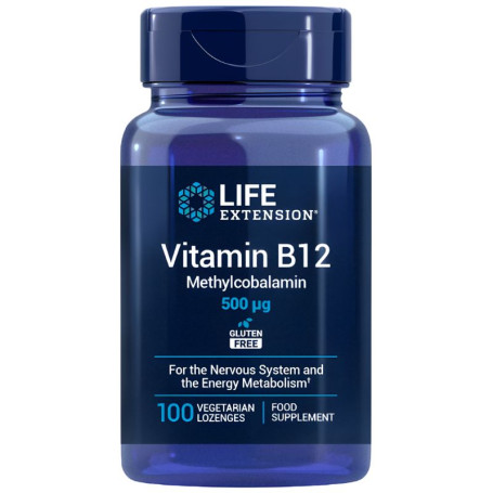 Vitamina B12 500 mcg 100 compresse masticabili Life Extension