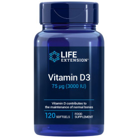 Vitamina D3 3000Iu 120 Perle Life Extension