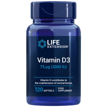 Vitamina D3 3000Iu 120 Perle Life Extension