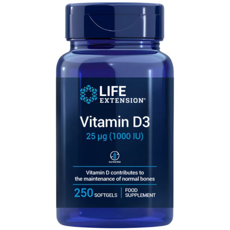 Vitamina D3 1000Ui 250 Perle Life Extension