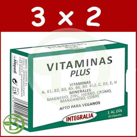 Pack 3x2 Vitaminas Plus Integralia
