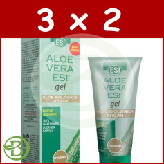 Esi 3x2 Pack Aloe Vera Gel con Olio di Argan 200ml