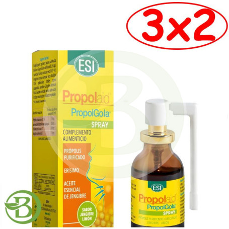 Pack 3x2 Propolgola Spray Jengibre y Limón 20Ml Esi