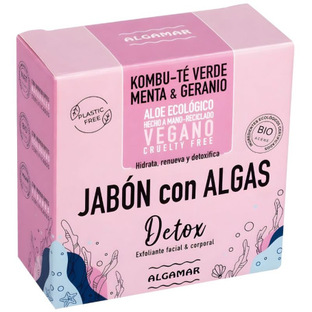 Sapone solido per il corpo alle alghe Algamar Detox 100 g