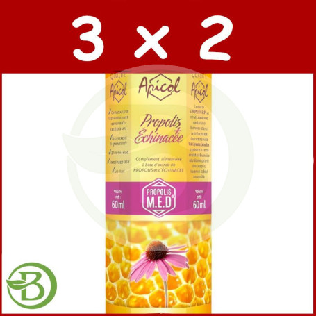 Pack 3x2 Extracto De Própolis y Echinacea 60Ml Apicol - Tongil