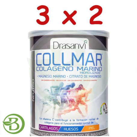Pack 3x2 Collmar Magnesio Neutro 300G Drasanvi