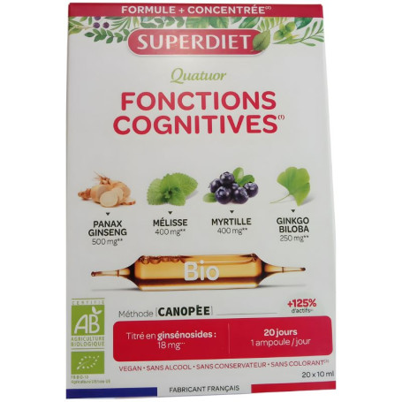 Funzioni cognitive Quartet Bio 20 Fiale Superdiet
