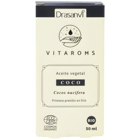 Olio vegetale di cocco (prima spremitura a freddo) 50 ml Drasanvi