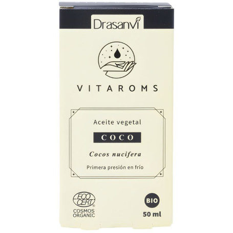 Olio vegetale di cocco (prima spremitura a freddo) 50 ml Drasanvi