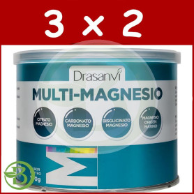 Pack 3x2 Mineral Multimagnesio en Polvo 100G Drasanvi