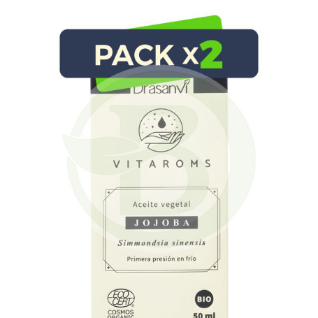 Pack 2x Aceite Vegetal De Jojoba (Primera Presión en Frio) 50Ml Drasanvi