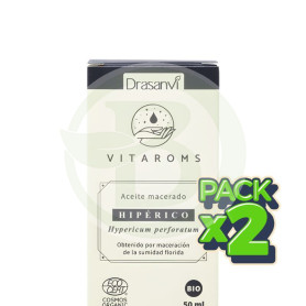 Pack 2x Aceite Vegetal Macerado De Hipérico Vitaroms 50Ml Drasanvi