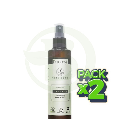 Pack 2x Hidrolato De Lavanda Bio Vitaroms 200Ml Drasanvi
