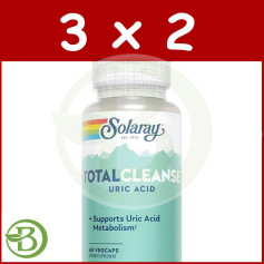 Confezione 3x2 Total Cleanse Acido Urico 60 Capsule Solaray