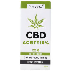 Olio di CBD ad ampio spettro 10% 10 ml Drasanvi