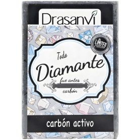 Sapone al carbone vegetale attivo 100G Drasanvi