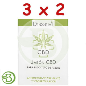 Pack 3x2 Jabón De Cbd 100G Drasanvi