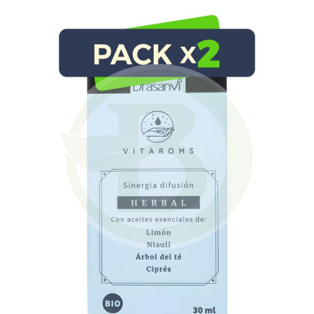 Pack 2x Sinergia Difusión Herbal Bio 30Ml Vitaroms Drasanvi