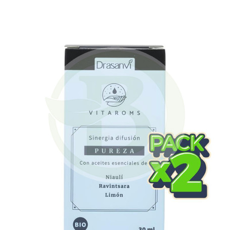 Pack 2x Sinergia Difusión Pureza Bio 30Ml Vitaroms Drasanvi