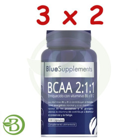 Pack 3x2 Bcaa + B6 + B12 100 Cápsulas Ergonat