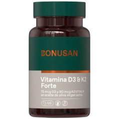 Vitamina D3 & K2 Forte 120 Perle Bonusan