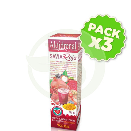 Pack 3x Aktidrenal Savia Roja 250Ml. Tongil