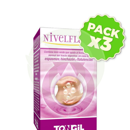 Pack 3x Nivelflatu 30 Cápsulas Tongil