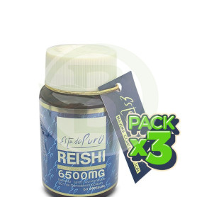Pack 3x Reishi 6.500Mg. 60 Cápsulas Estado Puro