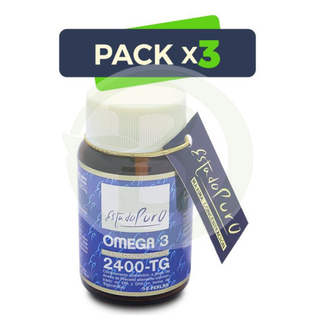 Pack 3x Omega 3 2400-TG 90 Perlas Estado Puro