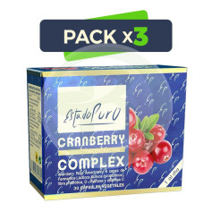 Pack 3x Cranberry Complex 30 Capsule Estado Puro