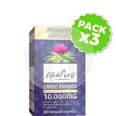 Pack 3x Cardo Mariano 10.000 Mg 80 Capsule Vegetali Estado Puro - Tongil