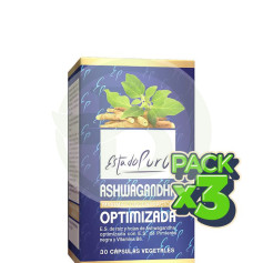 Pack 3x Ashwagandha ottimizzato allo stato puro 30 cap Pure State - Tongil