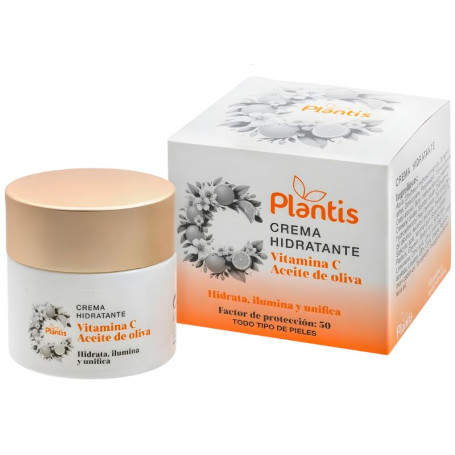 Crema Viso Idratante con Vit.C +Fps30 50Ml Plantis