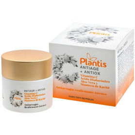 Crema Viso Antietà+Antiossidante con Vit.C 50Ml Plantis