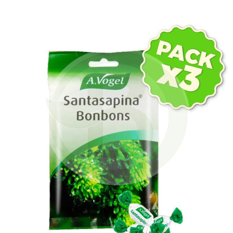 Pack 3x Caramelos Santasapina Bonbons 100Gr. Bioforce