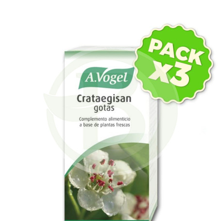 Pack 3x Crataegisan Gotas Vogel 100Ml.