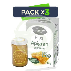 Pack 3x Apigran Pappa Reale Bio 20Gr. El Granero