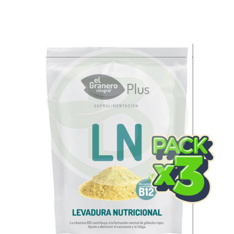 Pack 3x Levadura Nutricional con B12 150Gr. Granero