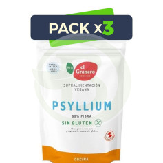 Pack 3x Psyllium senza Glutine Bio 125Gr el Granero