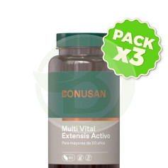 Pack 3x Multi Vital Extensis Activo 90 Tabletas Bonusan