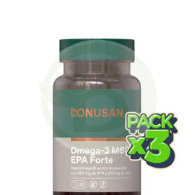 Pack 3x Omega 3 Msc Epa 30 Cápsulas Bonusan