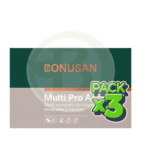 Pack 3x Multi Pro Activo 60 Comprimidos Bonusan