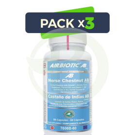 Pack 3x Castaño De Indias Ab Complex 60 Cápsulas Airbiotic