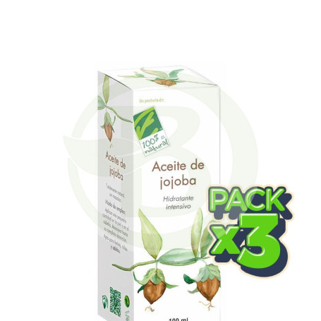 Pack 3x Aceite De Jojoba 100 Ml 100% Natural