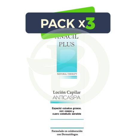 Pack 3x Locion Capilar Anticaida 125 Ml Anacil Plus
